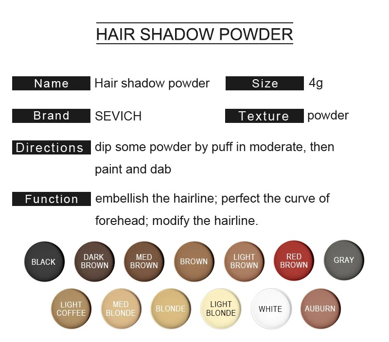 SEVICH Hairline Shadow Powder