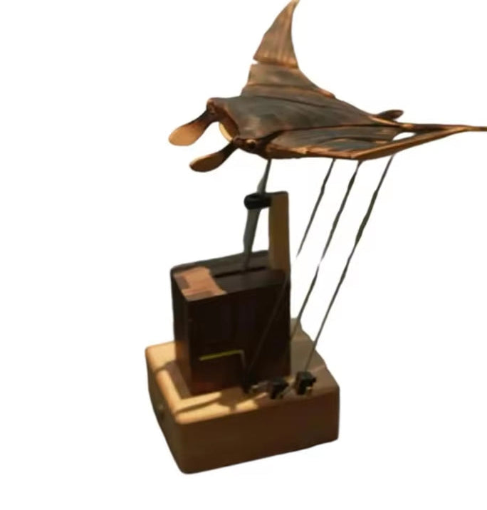 Handmade Wooden Manta Ray