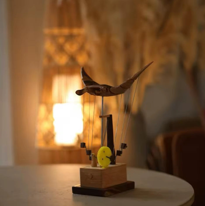 Handmade Wooden Manta Ray